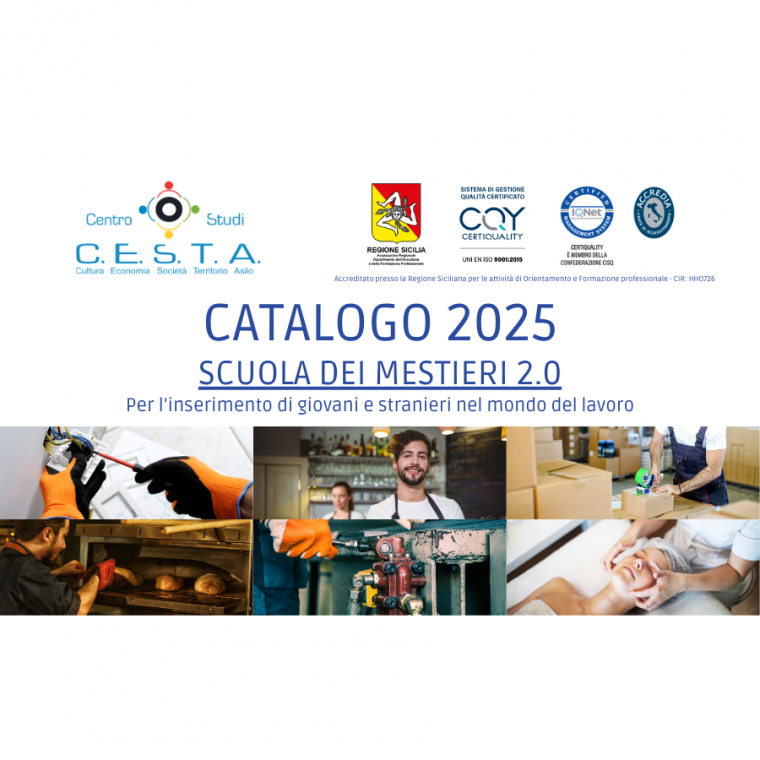 Catalogo C.E.S.T.A. 2025 - La SCUOLA DEI MESTIERI 2.0